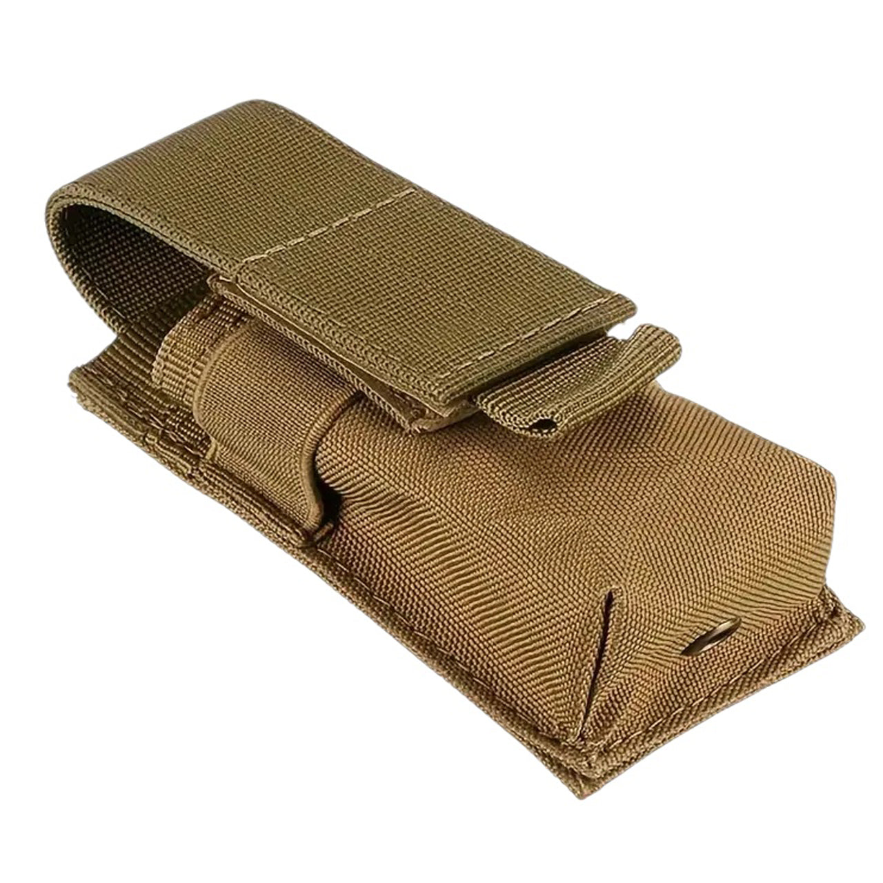 Looking for a compact and convenient way to carry your multitool or small folding knife? Look no further! This multifunctional pouch can easily attach to your webbing or backpack strap for easy and quick access. Plus, it measures at a portable 14x5.5x4cm. Don't miss out on this must-have addition to your gear! www.defenceqstore.com.au