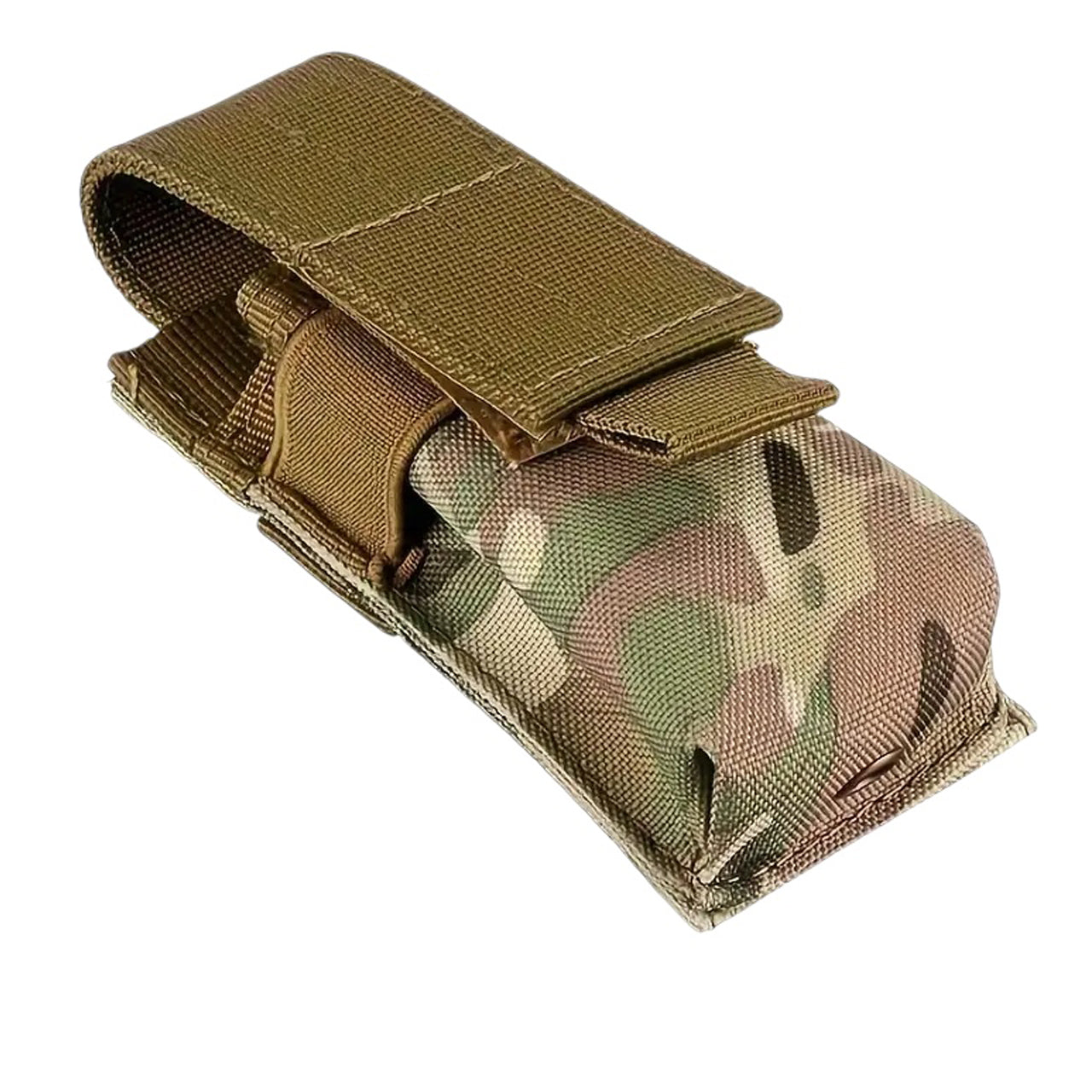 Looking for a compact and convenient way to carry your multitool or small folding knife? Look no further! This multifunctional pouch can easily attach to your webbing or backpack strap for easy and quick access. Plus, it measures at a portable 14x5.5x4cm. Don't miss out on this must-have addition to your gear! www.defenceqstore.com.au