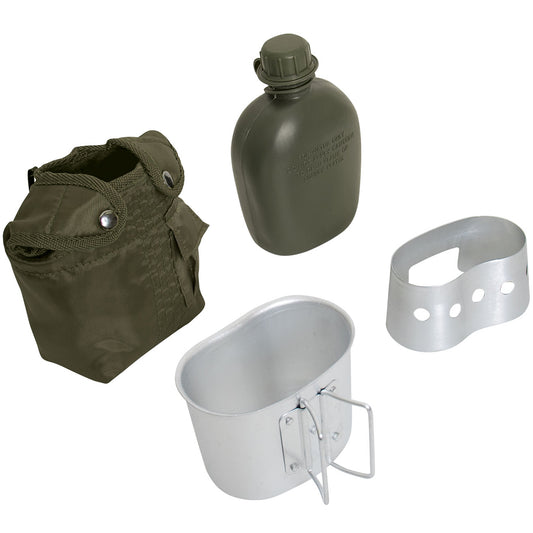 Everything you need for your next camping trip is included in Rothco’s 4 Piece Canteen Kit. www.defenceqstore.com.au