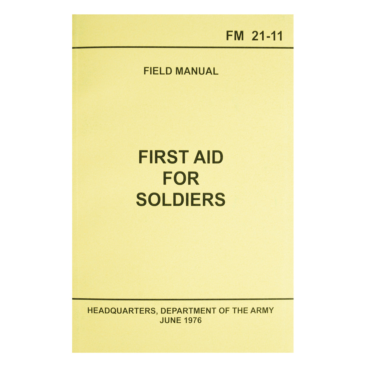 Delve into the depths of military expertise with this First Aid for Soldiers FM21 Manual. This military field manual consists of over 150 pages with detailed illustrations that offer insights into a wide array of topics. www.defenceqstore.com.au