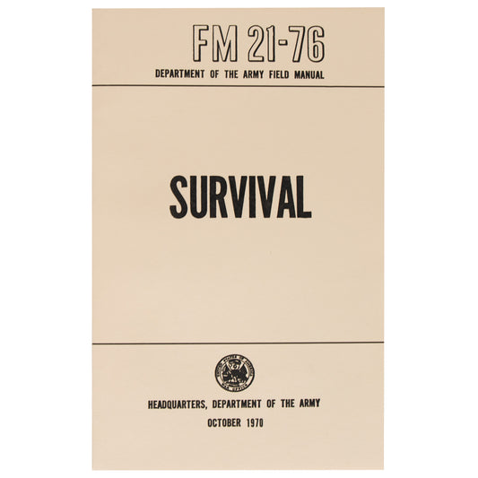 This Survival Manual is the must-have tool for any trip into the great outdoors. The 288-page military survival guide includes navigation, locating food and water, how to start a fire, and other key survival skills every soldier, hiker, and hunter should know. www.defenceqstore.com.au