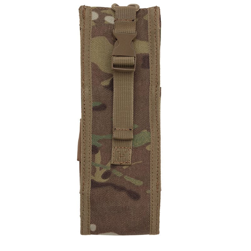 This pouch is specifically designed to fit the Harris 152 Radio in service, including the GPS module. With a drop down feature, it allows for easy access to the radio's screen and control panel without having to remove the radio. It is lightweight, weighing approximately 64 grams, and features one wrap on each side for cable routing or storing excess cabling. The added convenience of the drop down feature makes controlling the radio quick and easy. www.defenceqstore.com.au
