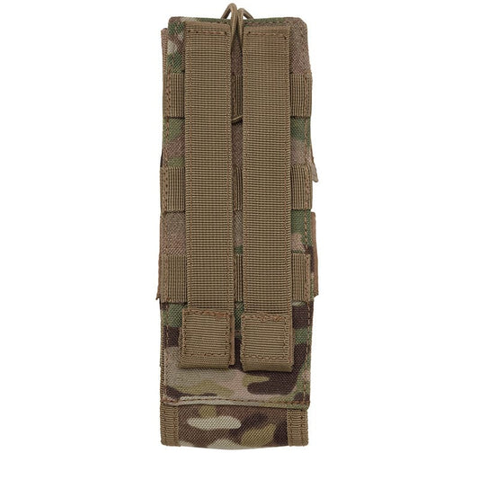 This pouch is specifically designed to fit the Harris 152 Radio in service, including the GPS module. With a drop down feature, it allows for easy access to the radio's screen and control panel without having to remove the radio. It is lightweight, weighing approximately 64 grams, and features one wrap on each side for cable routing or storing excess cabling. The added convenience of the drop down feature makes controlling the radio quick and easy. www.defenceqstore.com.au