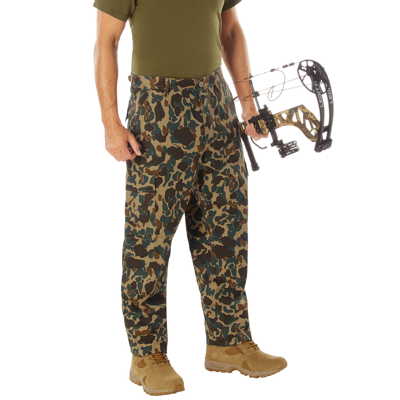 In collaboration with Bear Archery, the revered Fred Bear camouflage pattern comes to life through Rothco’s legendary outdoor apparel and gear, including our Tactical BDU Pants. Each item in the Fred Bear Camouflage collection has been crafted using the iconic Fred Bear camo pattern. www.defenceqstore.com.au