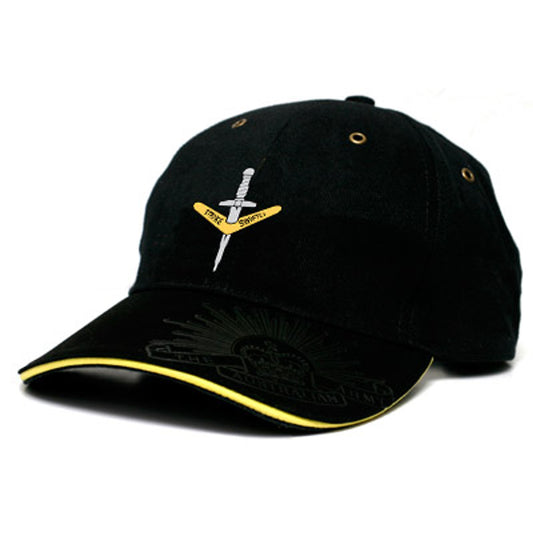 This heavy brushed cotton 1st Commando Regiment (1 CDO REGT) cap combines fashion and practicality. Stitched with the 1 CDO REGT crest on the front, the peak displays the embossed Rising Sun Badge while the strap buckle boasts an engraved version. www.defneceqstore.com.au