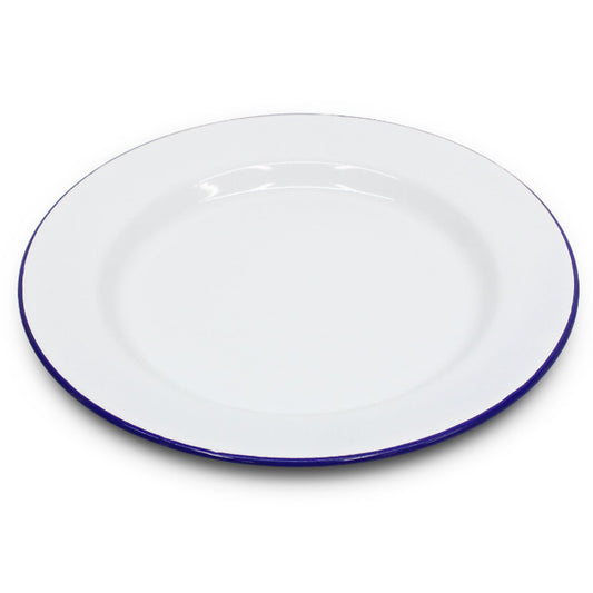 Enamelware is a mild steel base with a coating of "Porcelian Enamel" this coating protects the base from corrosion and make it resistant to organic solvents. It has a high abrasion resistance and is not effected in any way by UV light. It is resistant to thermal shock and can cope with temperatures up to 500oC. www.defenceqstore.com.au