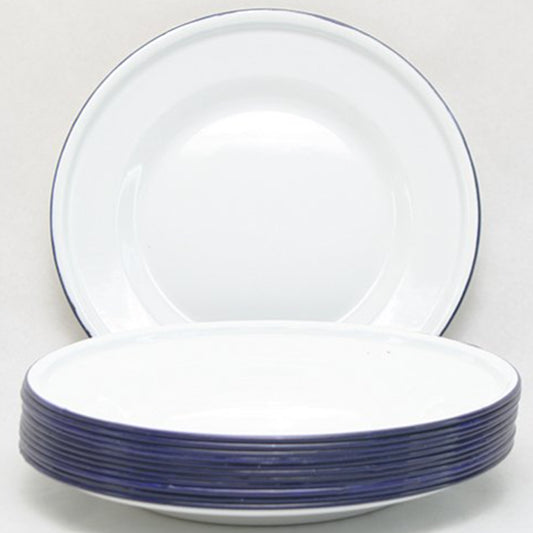 Enamelware is a mild steel base with a coating of "Porcelian Enamel" this coating protects the base from corrosion and make it resistant to organic solvents. It has a high abrasion resistance and is not effected in any way by UV light. It is resistant to thermal shock and can cope with temperatures up to 500oC. www.defenceqstore.com.au