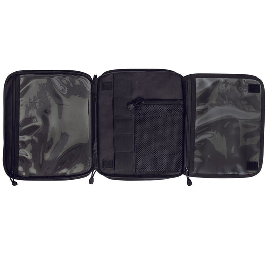 Be mission-ready with all your battle tools which are easily accessible in Rothco’s Tactical Map Case. Two interior window pockets (measuring 11.5" x 8.5" and 10.5" x 7.5") hold your maps and documents, protecting them from outside elements. www.defenceqstore.com.au