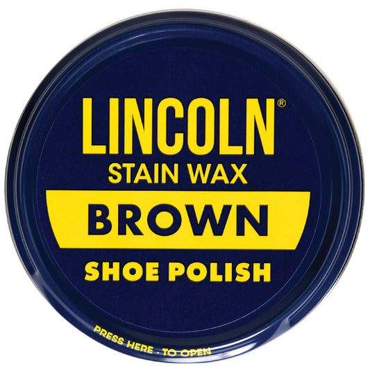 Lincoln's Brown Shoe Polish promises a gleaming, long-lasting, water-resistant shine - perfect for an impressive military-style polish! Ideal for leather and Corfam, this snap-open can of 3 fluid ounces is proudly made in the USA - just a few quick swipes to get a shiny show-stopping look! Bring your footwear to life with a brilliant shine that will last the test of time. Showcase your commitment to quality with a smart and polished look, no matter the occasion. www.defenceqstore.com.au