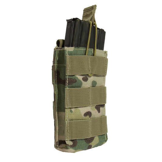 Three MOLLE loops on the front of the plate carrier mag pouch enable additional attachments. The open top design and elastic pull tabs on the AK mag pouch enable rapid access to your magazine. The tactical pouch is made with durable materials for years of use in the field. www.defenceqstore.com.au