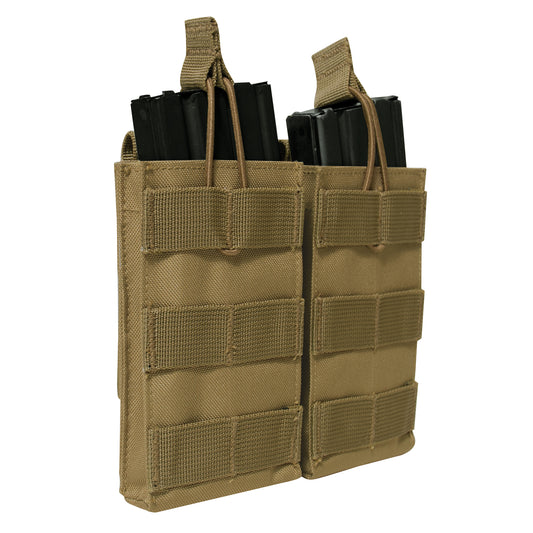 The mag pouch features elastic cord closures with pull tabs that enable rapid access to your ammo. Rothco’s tactical magazine pouch reliably fits standard-sized M-16 mags, AK-47 mags, and more. www.defenceqstore.com.au