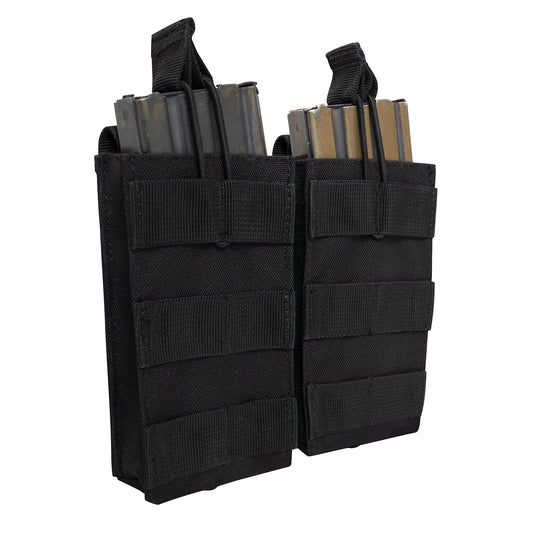 Safely secure your spare mags at the range with Rothco’s MOLLE Open Top Double Mag Pouch. This MOLLE compatible double magazine pouch with four MOLLE straps on the back and six MOLLE loops on the front for securing to tactical vests, assault packs, duty belts, or anything with a MOLLE panel. www.defenceqstore.com.au