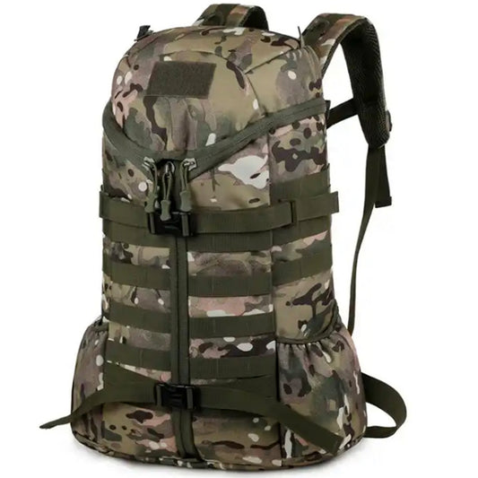 Experience incredible convenience and versatility with the Fast Action 40LT Backpack. It offers a huge 40LT capacity, top or full front opening capacity, multiple pockets, and a MOLLE grid for expanding with pouches and equipment, making it perfect for any activity. Plus, with its generous 55x35x15cm dimensions, you won't need to worry about running out of space. www.defenceqstore.com.au