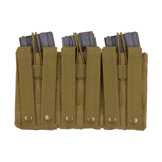 Whether you're on duty or engaged in recreational activities like airsoft or paintball, this triple mag pouch is an essential addition to your loadout. Versatile and dependable, it offers a secure and accessible solution for carrying your essential rifle magazines.  www.defenceqstore.com.au