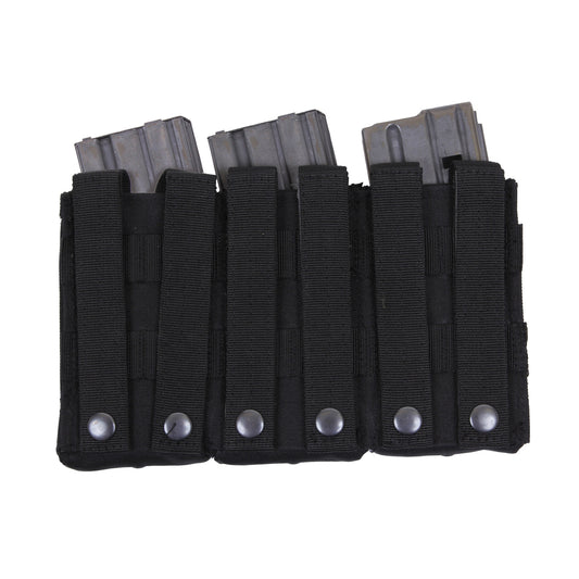 Elevate your tactical gear with the MOLLE Open Top Triple Mag Pouch, the ultimate solution for carrying extra rifle mags. Crafted for versatility and durability, this pouch seamlessly integrates with your MOLLE-compatible plate carrier vest, tactical pack, or any gear featuring a MOLLE panel. www.defenceqstore.com.au