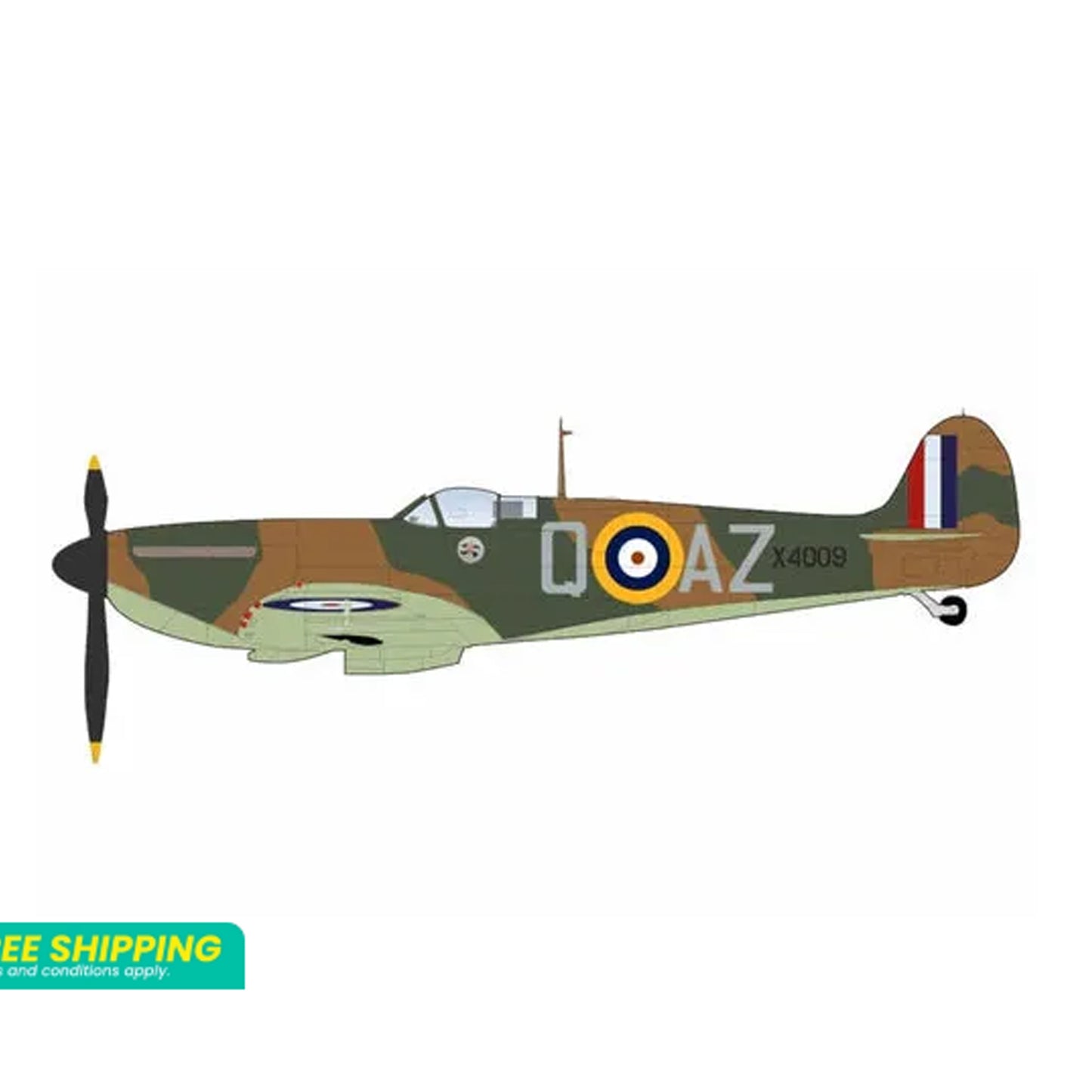 This meticulously detailed 1:48 scale Spitfire MK.1a X4009 replica captures the aircraft flown by Flight Lieutenant P.C. Hughes during the RAF's 1940 operations. Hobby Master's precision engineering faithfully reproduces the iconic elliptical wings, distinctive cockpit, and authentic RAF livery of this legendary fighter aircraft. www.defenceqstore.com.au