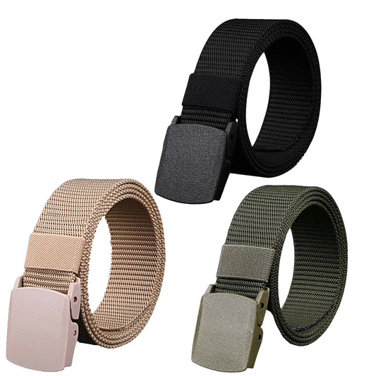 Nothing worse than having to take your belt off at the airport, this belt is the solution as it has no metal in it's design and is very solid and sturdy.  This is also a good belt for out in the field as it sits really tight when done up unlike other non clipped belts that can lengthen when worn over time. www.defenceqstore.com.au