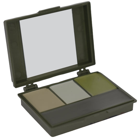 4 Color OCP Face Paint Compact features four colors that are perfect for military use, tactical professionals, hunters, and more. This camo face paint compact is designed to match the military’s Occupational Camouflage Pattern (OCP).   www.defenceqstore.com.au