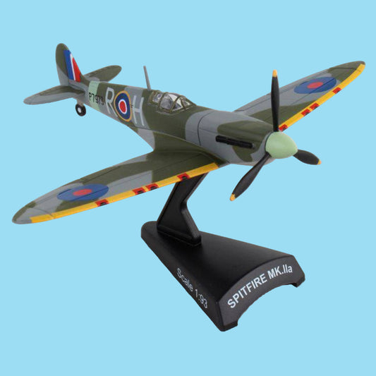 Honour Australia's WWII fighter heritage with this charming 1/93 scale RAAF Spitfire from Postage Stamp. This finely detailed collectible celebrates the legendary British fighter that served with distinction in Australian colours, capturing the aircraft's iconic elliptical wings and graceful profile with authentic period accuracy. www.defenceqstore.com.au