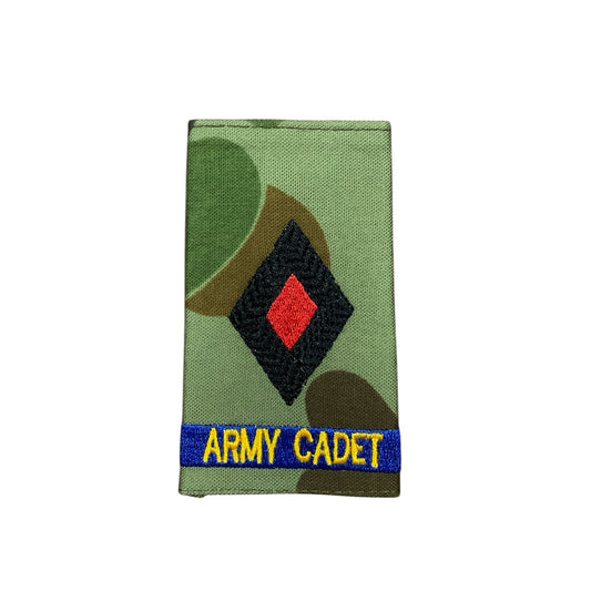 Experience the pride and honour of being a Under Officer National in the Australian Army Cadets with our Auscam Rank Slide! Perfect for displaying your rank and representing your dedication to serving your country. Get yours now and feel the power and prestige of wearing an official AAC Rank Slide. www.defenceqstore.com.au