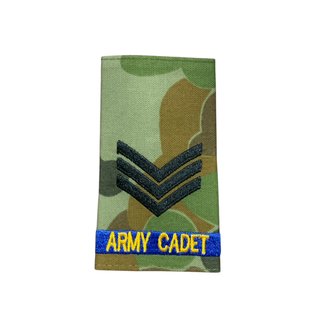 Experience the pride and honour of being a Sergeant in the Australian Army Cadets with our Auscam Rank Slide! Perfect for displaying your rank and representing your dedication to serving your country. Get yours now and feel the power and prestige of wearing an official AAC Rank Slide. www.defenceqstore.com.au