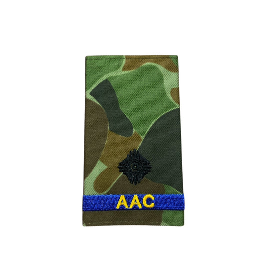 Experience the pride and honour of being a Second Lieutenant in the Australian Army Cadets with our Auscam Rank Slide! Perfect for displaying your rank and representing your dedication to serving your country. Get yours now and feel the power and prestige of wearing an official AAC Rank Slide. www.defenceqstore.com.au