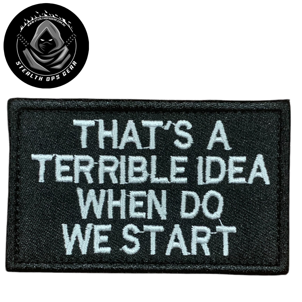 Take your fashion to the next level with this unique and bold embroidered patch! Add a touch of personality to any outfit, from jackets and shirts to pants, jeans, and hats. Measuring at 8x5cm, it's the perfect size for making a statement. www.defenceqstore.com.au