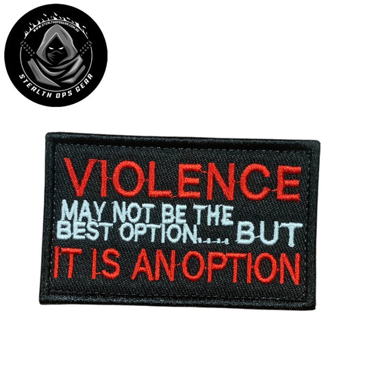 Unleash your creative side with the Violence Embroidery Patch Hook & Loop. Measuring 8x5cm, this patch features a stunningly embroidered design and a secure hook & loop backing. A must-have for collectors looking for high-quality additions to their collection. www.defenceqstore.com.au