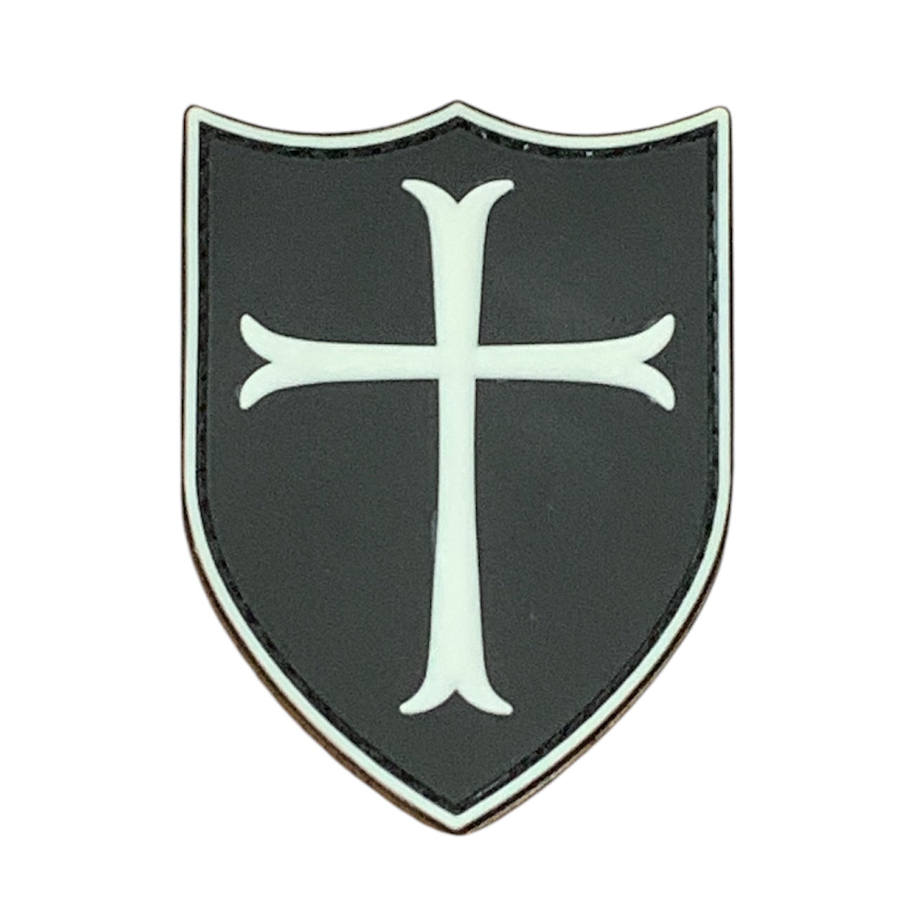 Transform your field gear, jackets, shirts, pants, jeans, hats, and patch boards with the powerful Knights Templar Crusaders Cross PVC Patch. Measuring 8x6cm and equipped with Velcro backing, this badge is the perfect symbol of devotion and strength. Embrace the power and join the crusade today! www.defenceqstore.com.au white