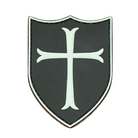 Transform your field gear, jackets, shirts, pants, jeans, hats, and patch boards with the powerful Knights Templar Crusaders Cross PVC Patch. Measuring 8x6cm and equipped with Velcro backing, this badge is the perfect symbol of devotion and strength. Embrace the power and join the crusade today! www.defenceqstore.com.au white