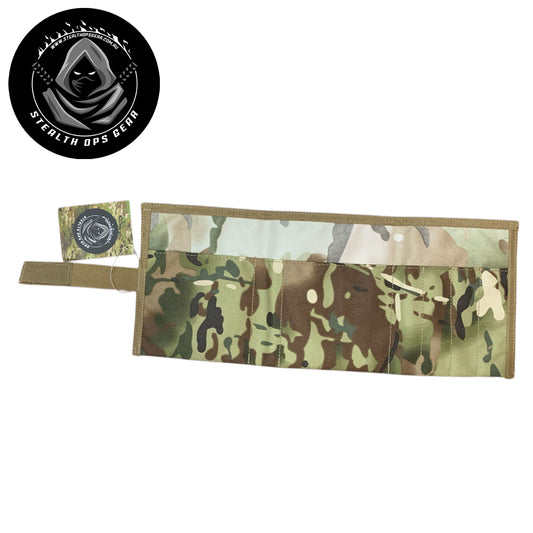 Designed on the Gold Coast, Australia this Multicam notebook cover is a must for your field administration needs. This can hold a notebook and viewee twoee plus 4 pens or pencils. Also to finish off the outer layer we have added a strap and velcro loop in khaki to help give this notebook the perfect feel. www.defenceqstore.com.au