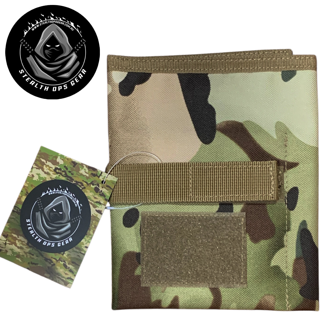 Designed on the Gold Coast, Australia this Multicam notebook cover is a must for your field administration needs. This can hold a notebook and viewee twoee plus 4 pens or pencils. Also to finish off the outer layer we have added a strap and velcro loop in khaki to help give this notebook the perfect feel. www.defenceqstore.com.au