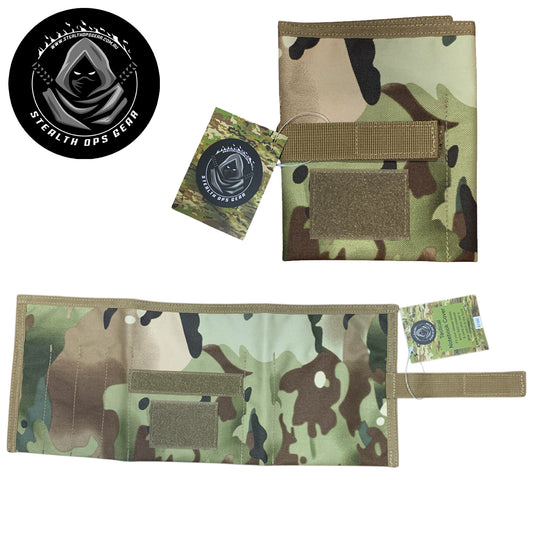 Designed on the Gold Coast, Australia this Multicam notebook cover is a must for your field administration needs. This can hold a notebook and viewee twoee plus 4 pens or pencils. Also to finish off the outer layer we have added a strap and velcro loop in khaki to help give this notebook the perfect feel. www.defenceqstore.com.au