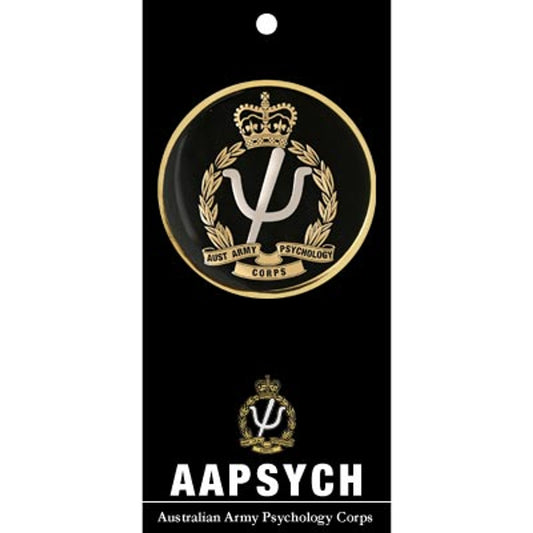 This amazing 48mm full colour enamel medallion from the Australian Army Psychology Corps (AA PSYCH) will leave an impression wherever you take it or share it. www.defenceqstore.com.au