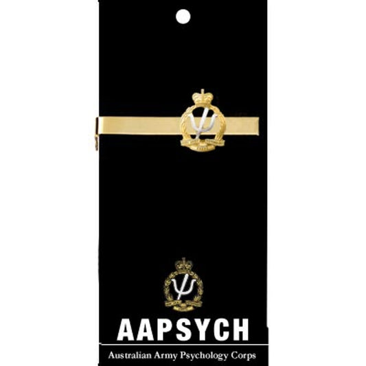 Add a touch of elegance to your look with the Australian Army Psychology Corps (AA PSYCH) 20mm enamel tie bar! Crafted with gold-plated material, this gorgeous tie bar is perfect for any work or formal occasion. www.defenceqstore.com.au