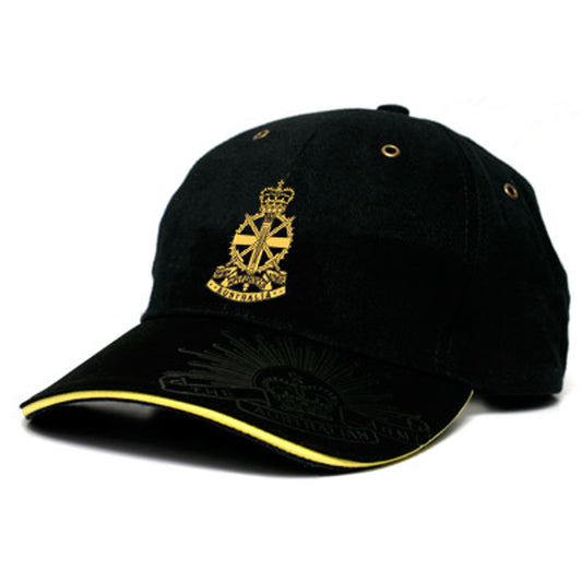 This Army Apprentices School (AAS) cap is both stylish and practical with its cool looks. This quality heavy brushed cotton cap has the AAS crest embroidered on the front, and also proudly displays the Rising Sun Badge embossed on the peak and engraved on the strap buckle. www.defenceqstore.com.au