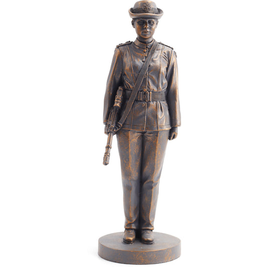 Miniature ADFA Female Air Force Officer is the perfect present for graduates, serving members or veterans. A reflection of service for all Air Force Officers. Whether starting, changing or ending a career in the Royal Australian Air Force this cold cast bronze figurine is the ideal gift, award or collectable. www.defenceqstore.com.au