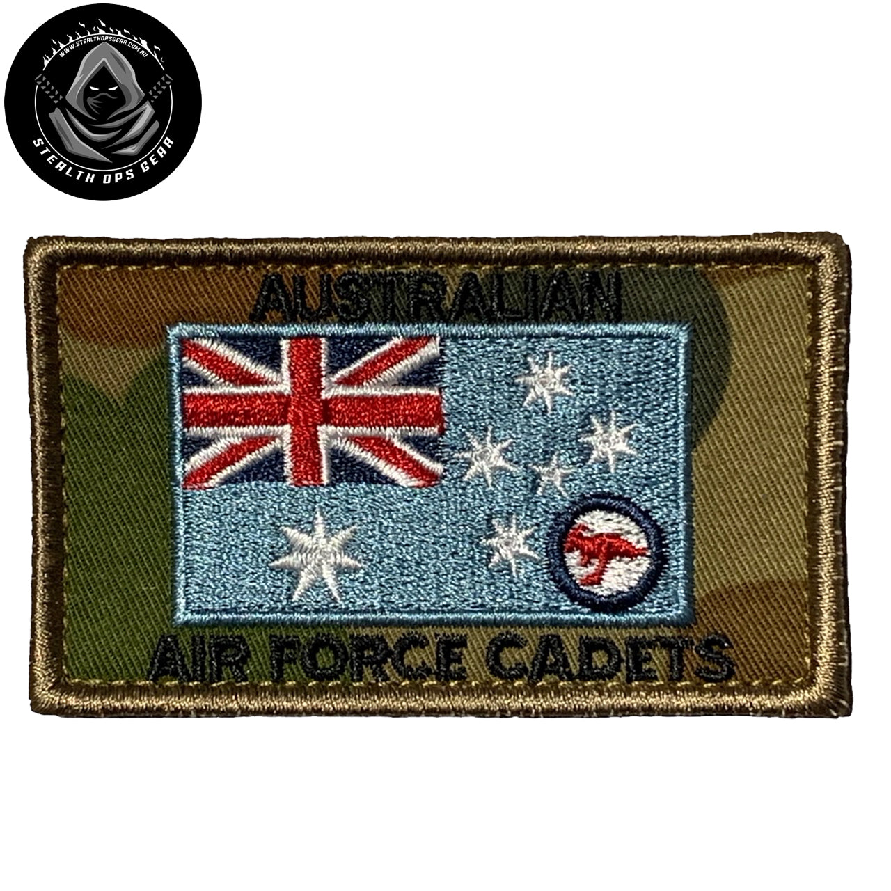 The AAFC Flag Embroidery Patch Australian Air Force Cadets Auscam serves as a symbol of the valuable opportunities provided by the Australian Air Force Cadets (AAFC) youth development organization. www.defenceqstore.com.au