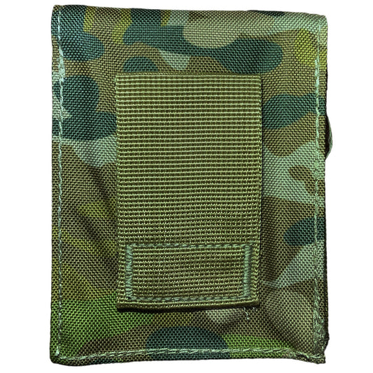 Heavy duty nylon webbing 900D fabric Double PU coating Made to military specifications Can be used for other items as well Dimensions: 12x9x2cm www.defenceqstore.com.au
