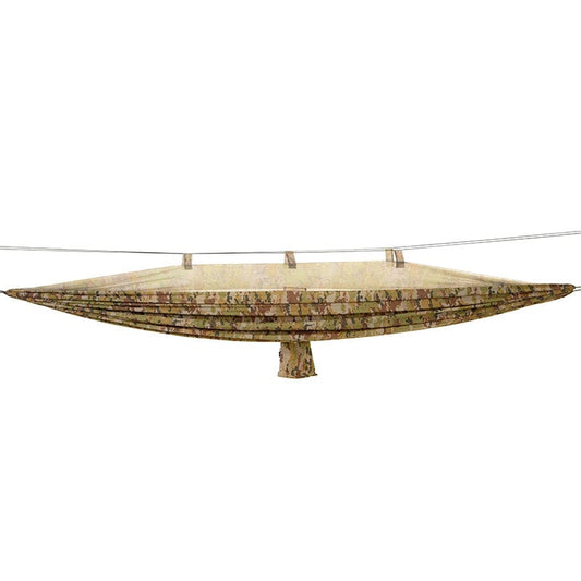 The Spartan Sleep Systems “Artemis Hammock” is an ultra-light hammock designed to keep the user off the ground and comfortable, whilst being completely enclosed in a bug netting. It enables interruption free sleep above the ground and from air attacks from bugs. www.defenceqstore.com.au