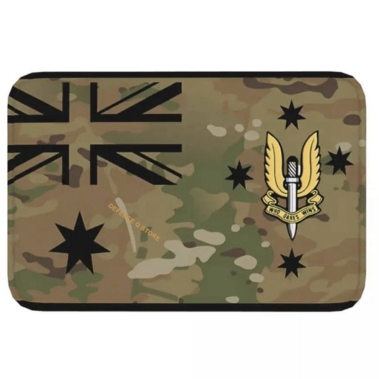 Introducing the AMCU SASR Door Mat - a versatile addition to any home! This durable mat can be used in the kitchen, bathroom, or as a welcome mat inside. With its non-slip design and 60x40cm size, it's perfect for keeping your floors clean and safe. Don't miss out on this practical and stylish mat! www.defenceqstore.com.au