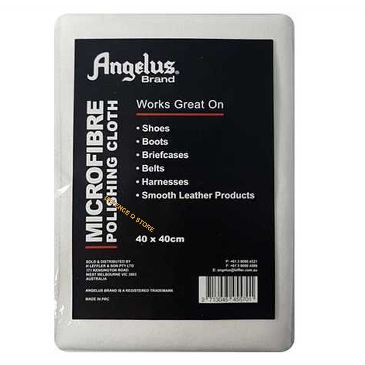 Transform your brass, leather, belts, and shoes with our Angelus Microfibre Polishing Cloth White. This cloth is expertly crafted from microfibre and specially treated to deliver stunning results, providing an unmatched shine that will elevate your belongings to new heights. www.defenceqstore.com.au