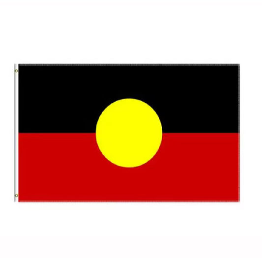 These widely appreciated polyester flags are specially treated to maintain vibrant colors, ensuring they remain striking and respectful during commemorations. Designed for indoor use and short-term outdoor display, they offer a durable and meaningful way to honour and remember. The Aboriginal Flag serves as a powerful symbol of respect, making it an essential addition to any tribute or memorial setting. www.defenceqstore.com.au