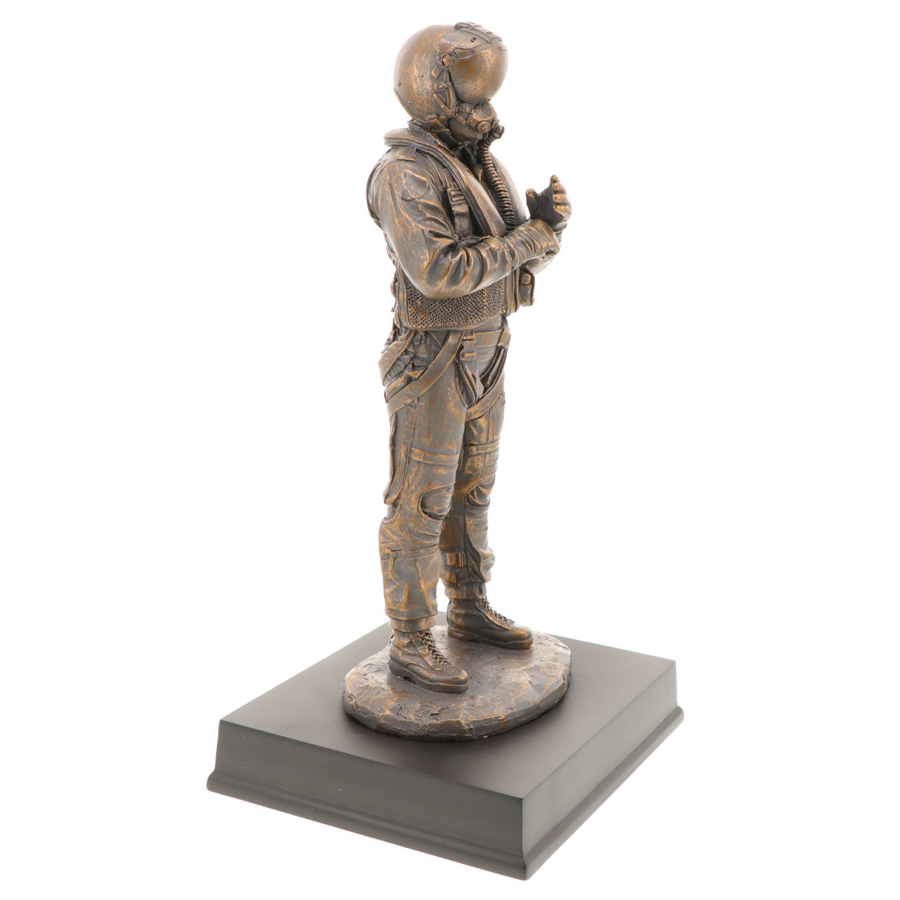 The limited edition RAAF Aviator Figurine is a stunning depiction of a Royal Australian Air Force aviator ready for flight. Crafted with meticulous attention to detail, this cold-cast bronze figurine captures the essence of the RAAF's expertise and dedication to maintaining Australia's air power. www.defenceqstore.com.au