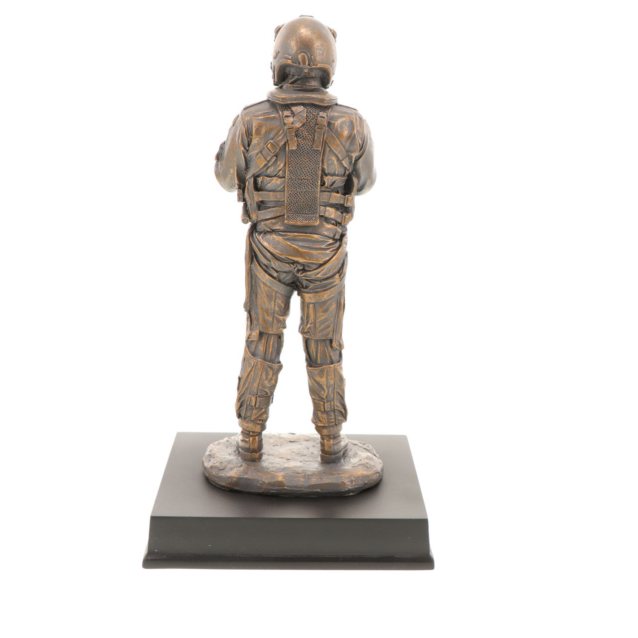 The limited edition RAAF Aviator Figurine is a stunning depiction of a Royal Australian Air Force aviator ready for flight. Crafted with meticulous attention to detail, this cold-cast bronze figurine captures the essence of the RAAF's expertise and dedication to maintaining Australia's air power. www.defenceqstore.com.au
