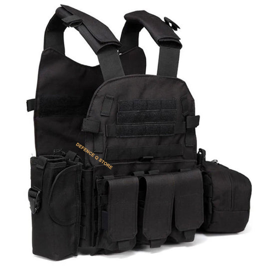 The Air Force Tactical Vest Lightweight Loadout Combination is crafted with premium 600D oxford material for superior durability. Its MOLLE design, featuring front and back compartments, allows for customization to match your aggressive combat style. www.defenceqstore.com.au