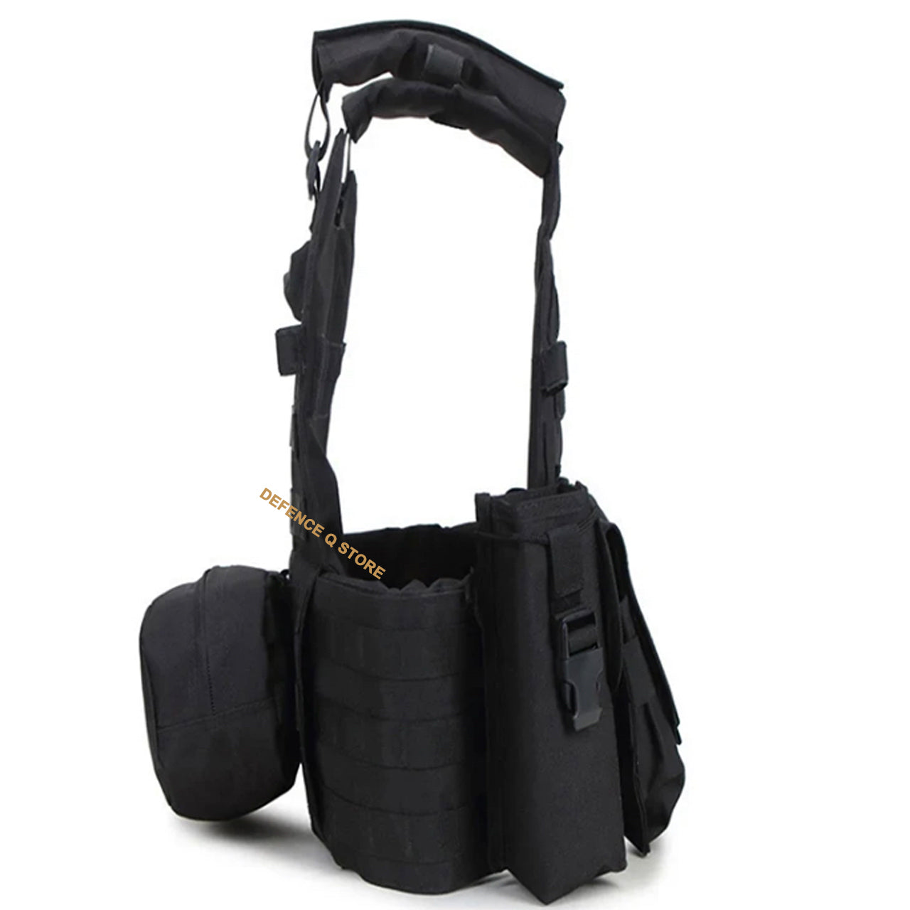 The Air Force Tactical Vest Lightweight Loadout Combination is crafted with premium 600D oxford material for superior durability. Its MOLLE design, featuring front and back compartments, allows for customization to match your aggressive combat style. www.defenceqstore.com.au