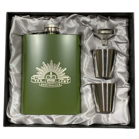 Army Hip Flask Gift Set
