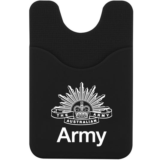 Transform your phone with this convenient silicone holder. Perfect for keeping your license, identification, debit or business cards in one safe place. www.defenceqstore.com.au