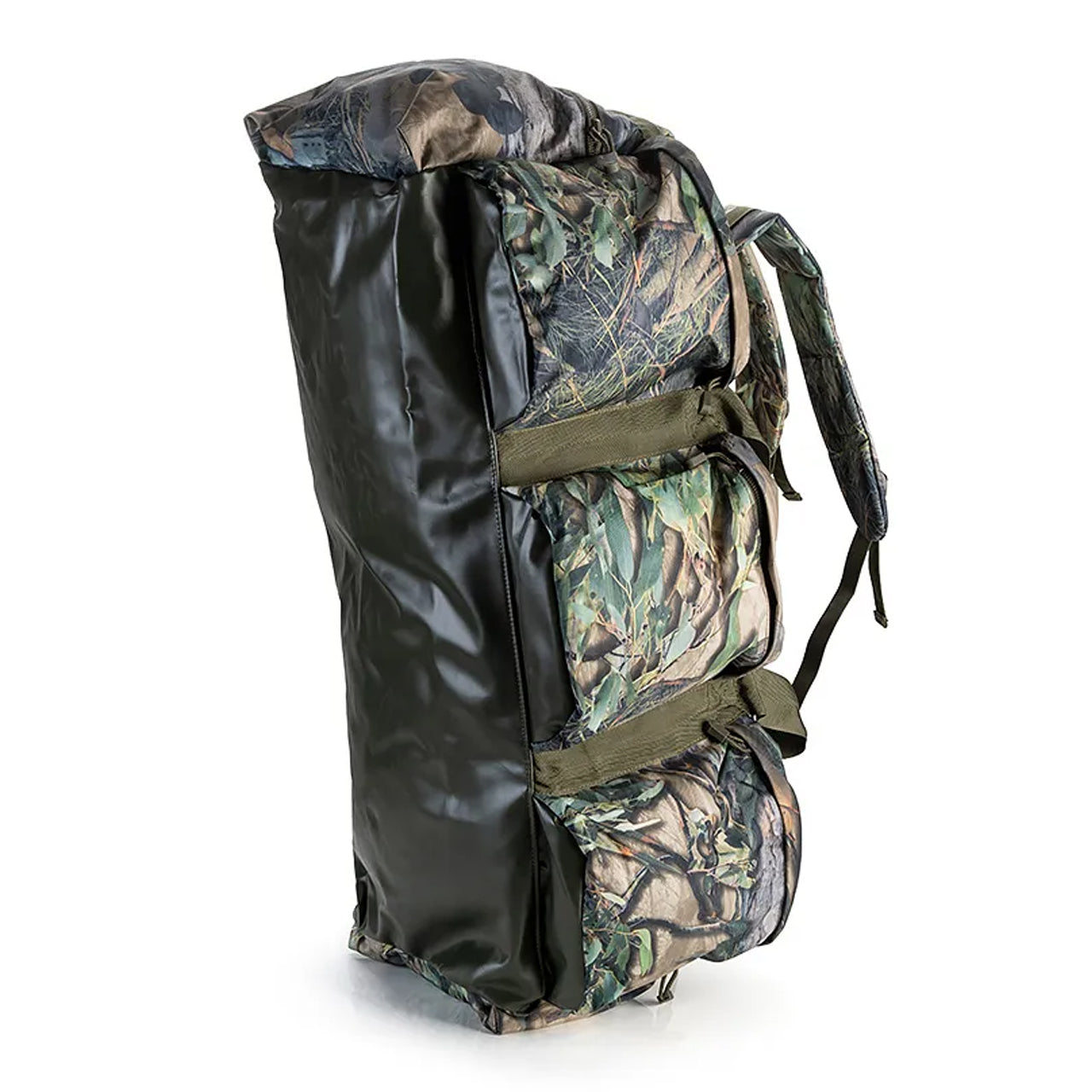 Experience the rugged outdoors with Austealth's Native Camouflage 100L Duffle Bag! Made of 900D Oxford Fabric for superior strength and waterproofing, this bag has everything you need to conquer any terrain. www.defenceqstore.com.au